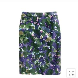 J.Crew Number 2 Pencil skirt in gardenshade floral